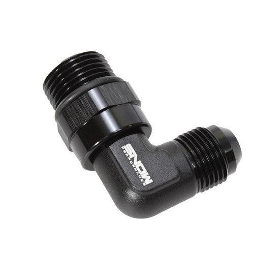 10AN TEE WITH FEMALE ADAPTER SWIVEL ON BRANCH BLACK