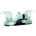 BATHROOM DIVERTER FAUCET 4IN 2 LEVER 1/4 TURN PLASTIC CHROME