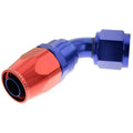10 60 DEGREE FEMALE ALUMINUM HOSE END BLACK