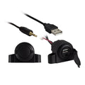 3.5MM AUX AUDIO INPUT WITH USB CHARGING EXT - RETAIL PACK