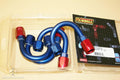 Russell Performance -8 AN Red/Blue 180 Degree Full Flow Hose End (1-1/4in Centerline Radius)
