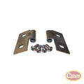 Stainless Lower Body Side Door Hinge Bracket Set for 55-06 Jeep CJs, YJ, TJ RT Off Road