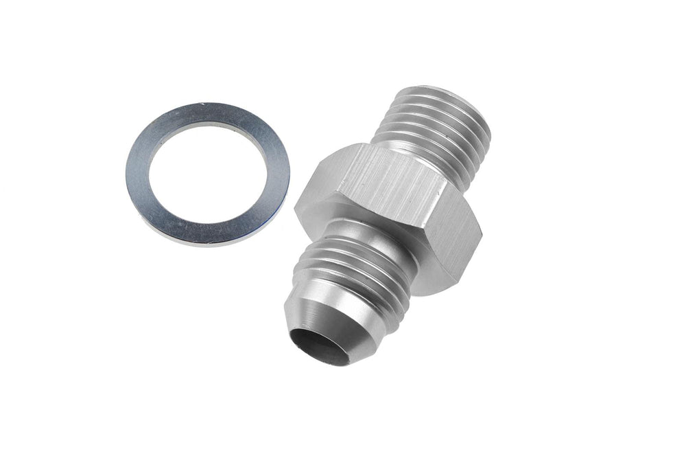 06 MALE AN/JIC FLARE TO 1/4NPSM TRANSMISSION FITTING CLEAR2PCS