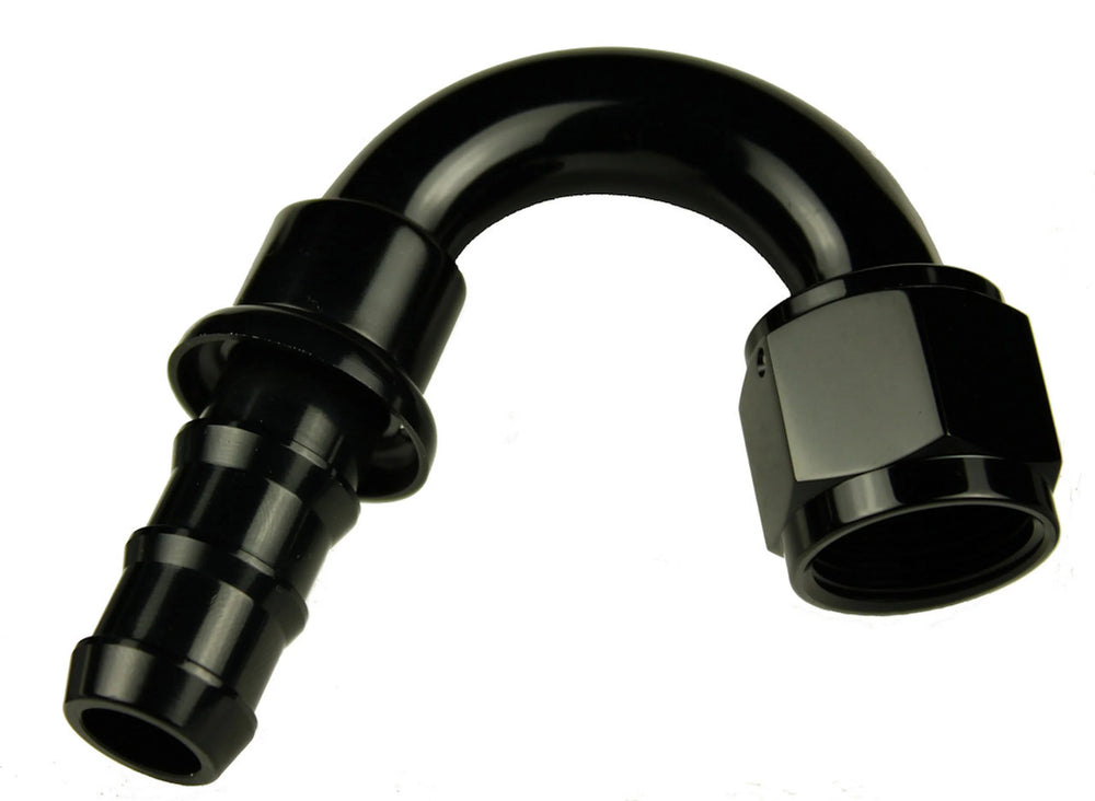 10 150 DEGREE AN/JIC HOSE END PUSH LOCK BLUE