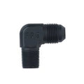 Fragola -8AN x 1/2 NPT 90 Degree Adapter - Black