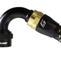 GReddy AN08 120 DEGREE HOSE END SWIVEL BLACK/GOLD ANODIZED