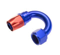 04 180 DEG DOUBLE SWIVEL HOSE ENDRED&BLUE