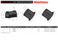 Nolathane REV016.0002 Rear Swaybar Bushings; Fits Jeep Grand Cherokee 99-04