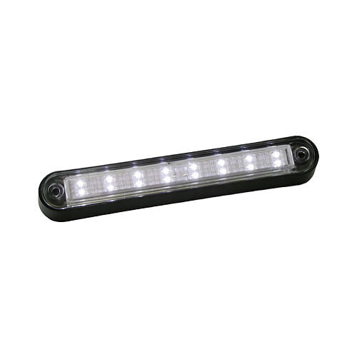 LED DOME/UTL LGT OBLG BLU W/WHT BKT