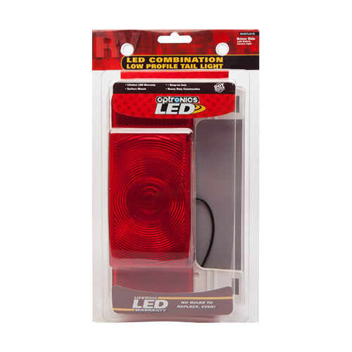 LED RV STOP/TAIL/TURN TAIL LIGHT W/ ILLUMINATOR WHITE BASE RETAIL