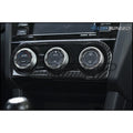 GCS Carbon AC Knob Accent Trim - 15 WRX / STI / 14-18 Forester / 13-17 Crosstrek