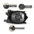 0103 BMW 5 SERIES 0103 E39 FOG LIGHTS(CLEAR)