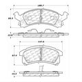 Centric C-TEK Ceramic Brake Pads w/Shims - Front