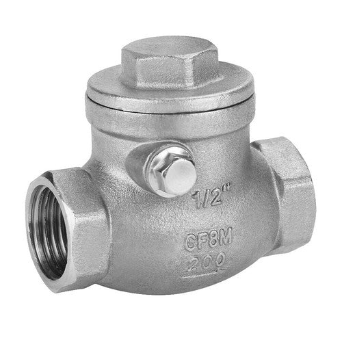 ~(0.6 lbs. 10X7X2)~ Leader Hose with check valve 3/8in x 20in stainless braided
