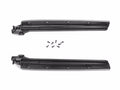 Windshield Upright Inserts for 1987-1995 Jeep Wrangler YJ Pair, Black Rampage