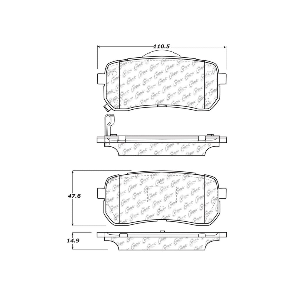 Centric Centric Premium Ceramic Brake Pads