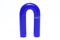 HPS Performance 1/2 ID High Temp 4-ply Reinforced Silicone 180 Degree U Bend Elbow Coupler Hose Blue (13mm ID)