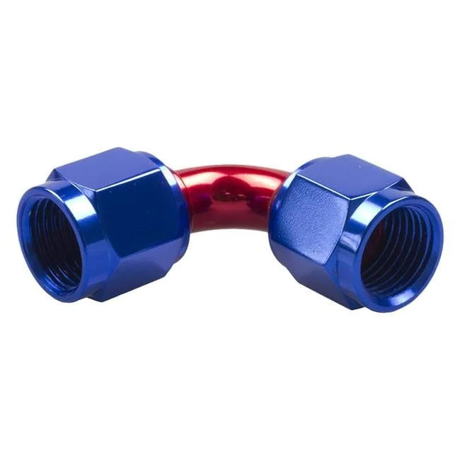 12 FL TO FL AN/JIC FLARE SWIVEL COUPLING 90 DEG CLEAR