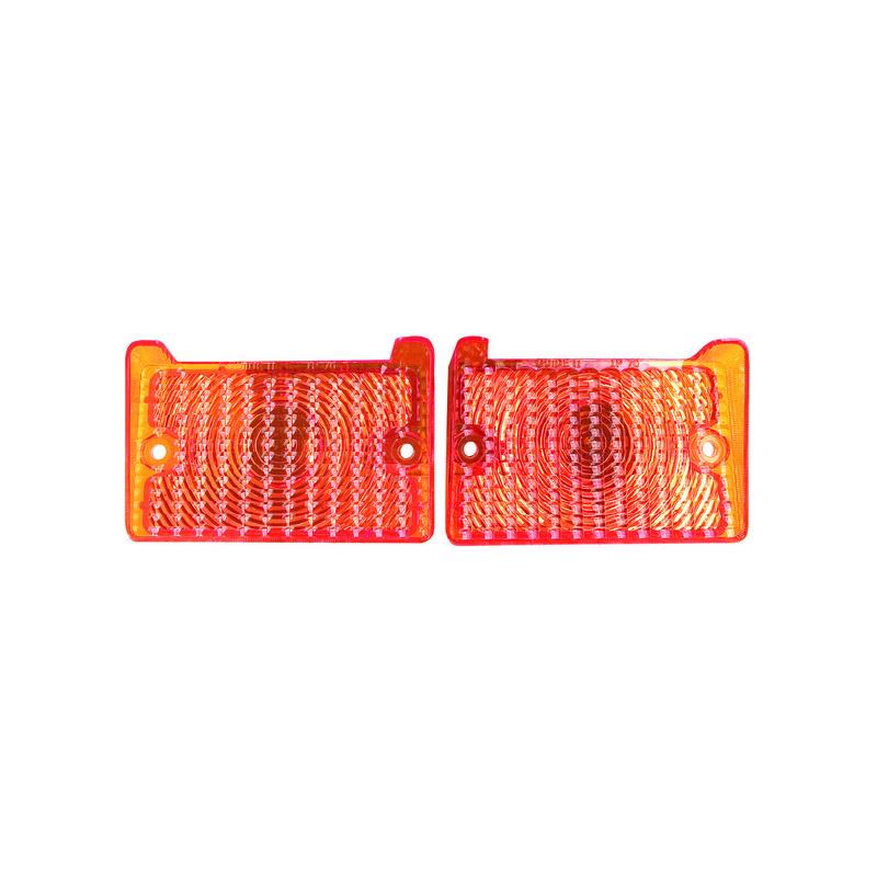 PARK LAMP LENS; AMBER; LH/RH PAIR;