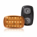AMBER LED LIGHT BATTERY POWERED MAGNETIC HEAVY DUTY MAGNETS CLAMSHELL