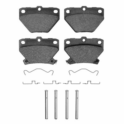 R1 00-08 Toyota Celica Rear Semi Met Brake Pads and Hardware Kit