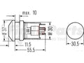 HAZARD LIGHT SWITCH 12 V W1 2W