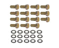 Weld Center Bolt Kit - Drag Wheels (15) Bolts 5/16-24 X 0.75 & (15) Washers