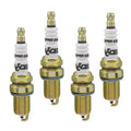 Hp Copper Spark Plug 14MM Thread, .750 In Reach Gasket (Flat) Seat Iso Standard 4 Pack ACCEL