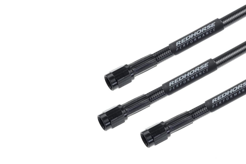 STRAIGHT 4 TO STRAIGHT 4 15IN PREASSEMBLED BRAKE LINEBLACK