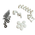 FLYSCREEN HINGE WHT RETRO KIT