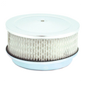 Spectre Air Cleaner 6-3/8in. x 2-1/2in. Chrome - Paper