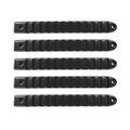 DV8 Offroad 2007-2018 Jeep JK Black Rail Style Door Handle Inserts - Set Of 5