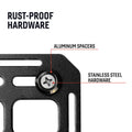 BuiltRight Industries 42 Piece Tech Plate Mounting Hardware Kit - Black