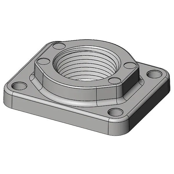 FLANGE METER 1' NPT NICKEL PLATE