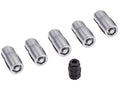 Rugged Ridge Wheel Lock Nut Set 5 Nuts w/Key Chrome M14-1.5