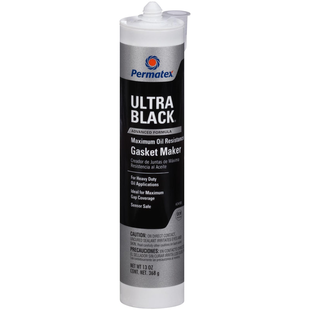 ULTRA BLACK RTV SILICONE GASKET MAKER HIGH FLEX/OIL RESISTANT 13OZ CARTRIDG