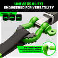 Rhino USA 3/4In D-Ring Shackle Set (2-Pack)(Green)