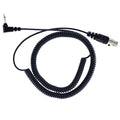 Headset Cable Listen Only 1/8in Mono Conn.