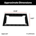 FURRION 0.9 AIRFRY METAL MICROWAVE TRIM KIT ONE PIECE BLACK