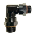Fragola -6AN Female Nut x 9/16-18 (6) O-Ring 90 Degree Swivel - Black