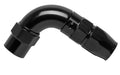 Vibrant -3AN 90 Degree High Flow Hose End Fitting for PTFE Lined Hose - Aluminum