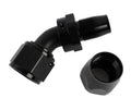 Russell Performance -12 AN Black 45 Degree Full Flow Hose End