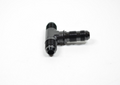 Fragola -6AN Bulkhead Tee - Black