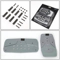 NRG Aluminum Sport Pedal A/T - Gunmetal w/Silver Carbon