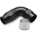 Vibrant Performance - 28908 - 90 Degree High Flow Hose End Fitting for PTFE Lined Hose, -8AN