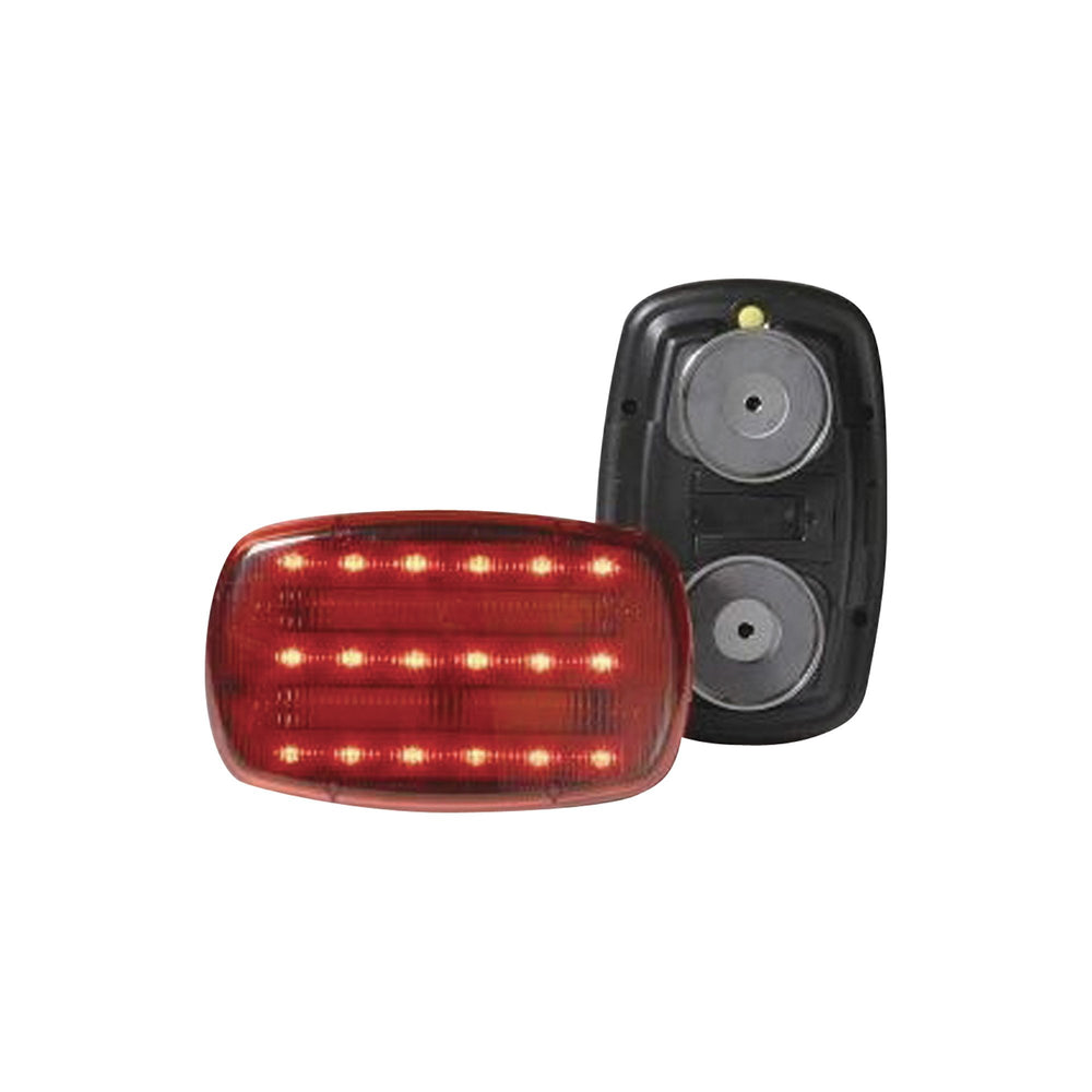 RED LED LIGHT BATTERY POWERED MAGNETIC HEAVY DUTY MAGNETS CLAMSHELL