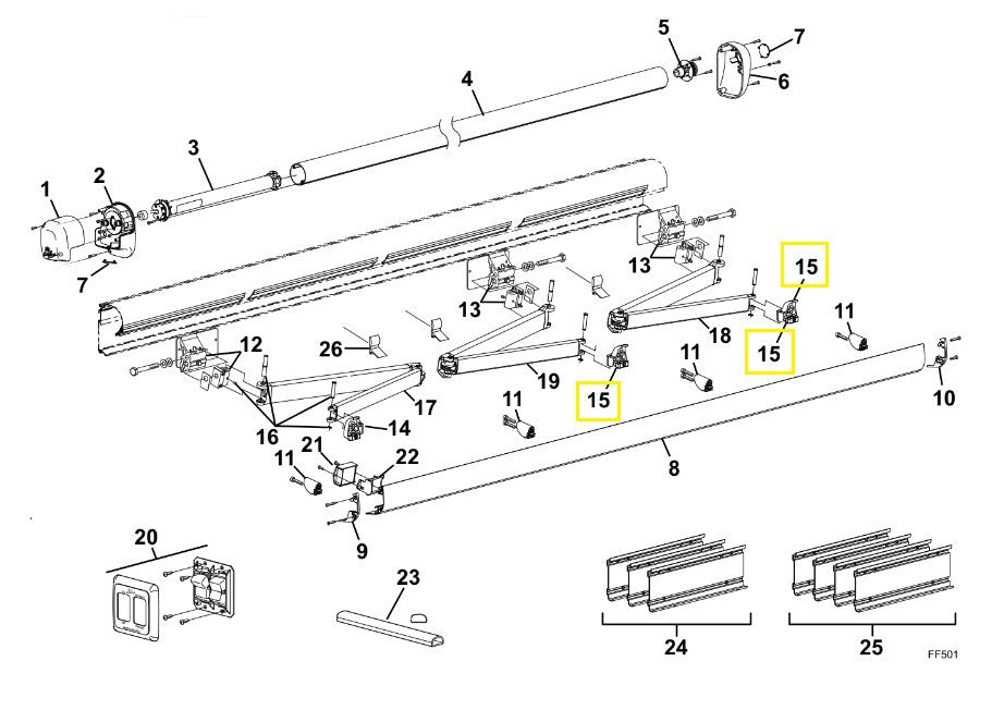 PIVOT ASSY LEADRAIL RH