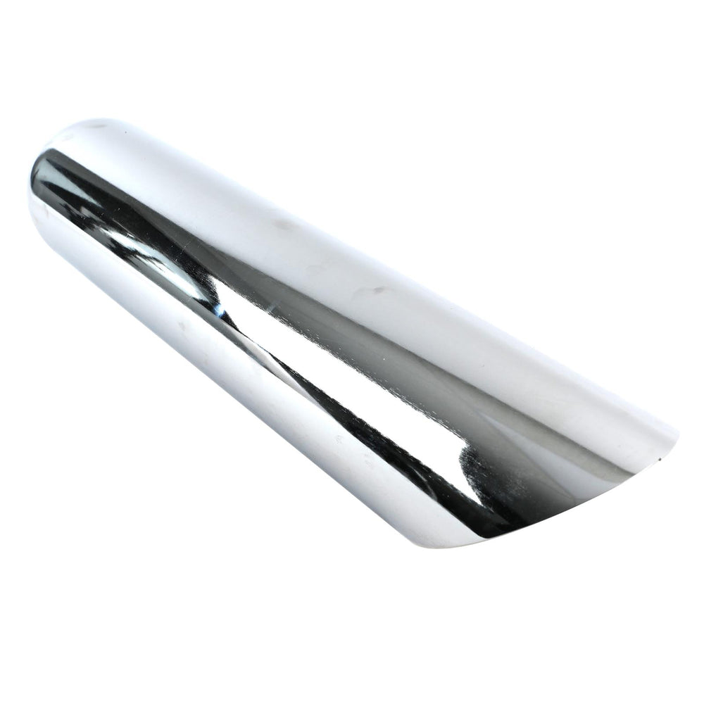 EXHAUST TIP 2.5IN ID ANGLE CUT OUTLET 18IN OAL CHROME