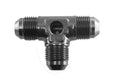 10 AN MALE FLARE TEE WITH 1/8 IN NPT PORTBLACK