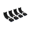 SLIDE TRACK BLACK THERMOPLASTIC BRACKET COVERSTRIMMING REQUIRED FOR CUSTOM FIT SET OF 4